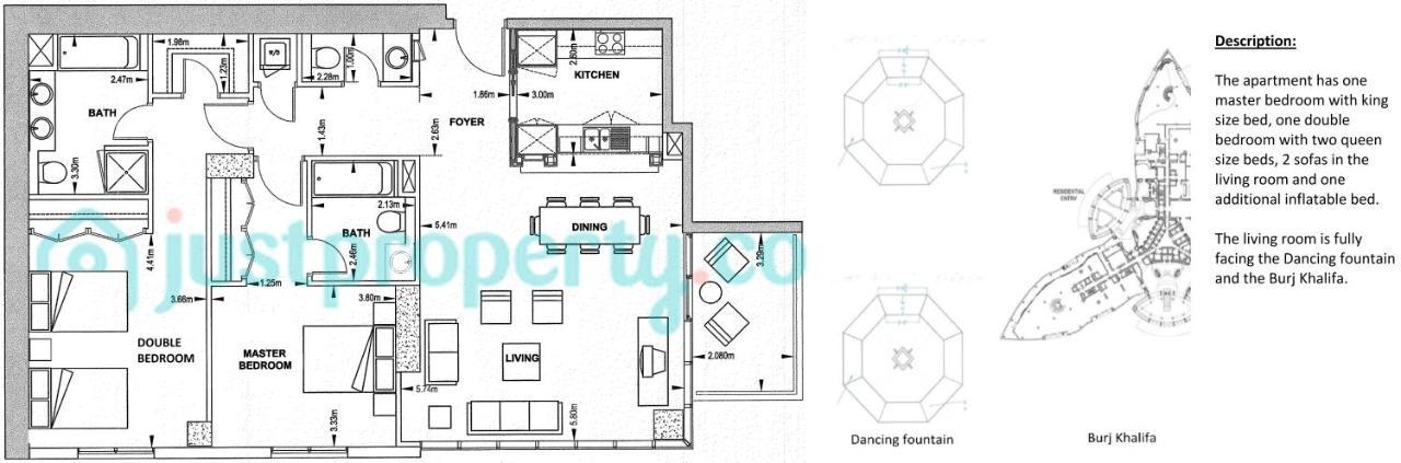 Elite Royal Apartment - Full Burj Khalifa & Fountain View - Pearl ดูไบ ภายนอก รูปภาพ